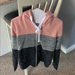 Tri colored hoodie. No tags but never been worn